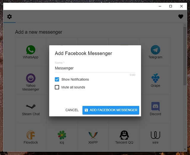Alles in einer Messenger-Add-App
