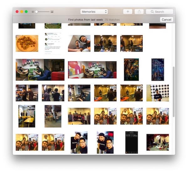 Truques do macOS Sierra Siri encontra fotos da semana passada