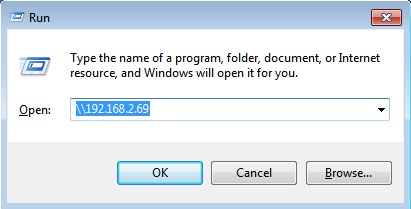 compartir archivos entre Mac y PC ejecutar ventana