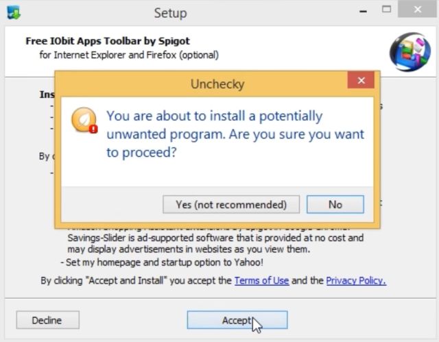 Como ignorar automaticamente o adware empacotado no Windows 10