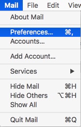 preferencias de correo