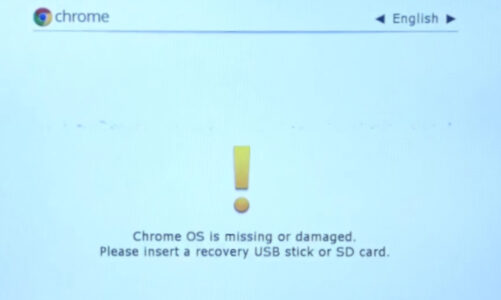 ¿Chrome OS falta o está dañado?  Aquí está la solución