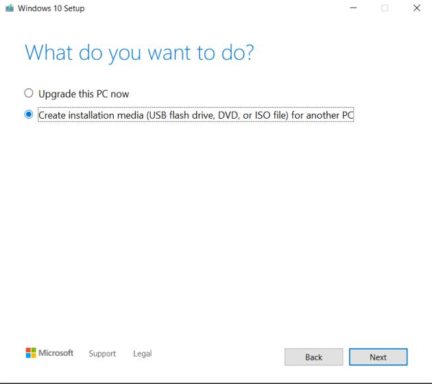 Installationsmedium erstellen - Windows 10 bootfähigen USB erstellen