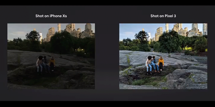 Foto de exemplo do Google para visão noturna na câmera Pixel 3