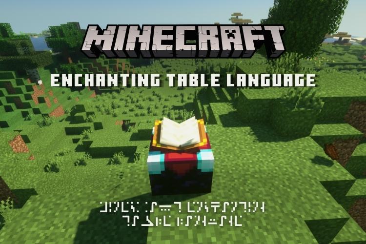 Cómo leer el idioma de la tabla de encantamientos de Minecraft