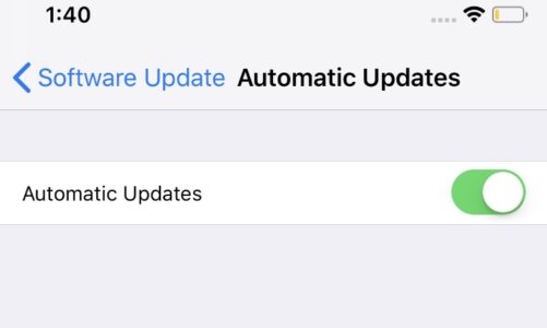 Como habilitar atualizações automáticas no iOS 12