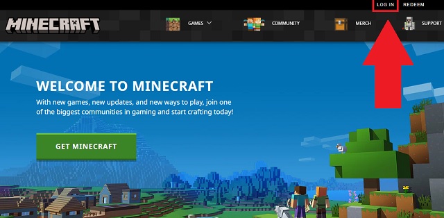 Iniciar sesión en la cuenta de Minecraft