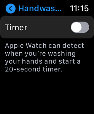 Cómo habilitar la detección de lavado de manos en Apple Watch en watchOS 7