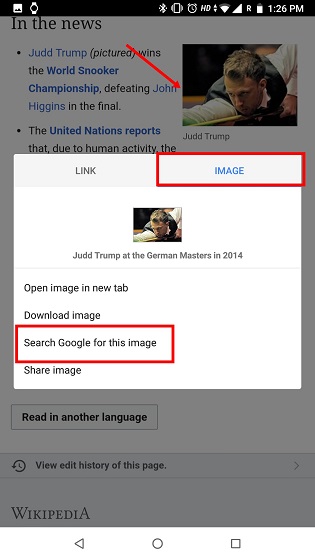 2. Pesquisa reversa de imagens no Android usando o navegador Kiwi 1