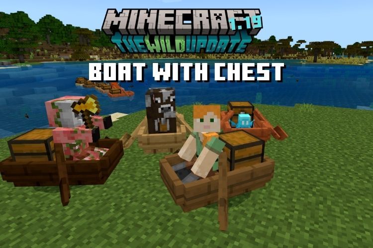 Cómo crear y usar un bote con cofre en Minecraft