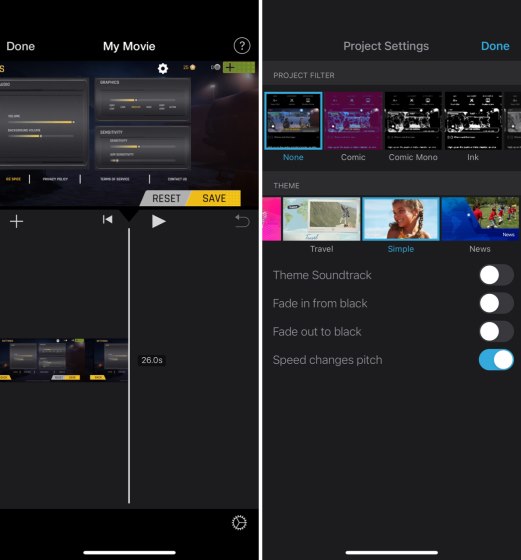 imovie: el mejor editor de video de carretes de Instagram gratuito en iOS