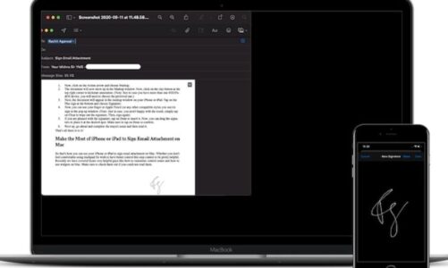 Cómo usar iPhone o iPad para firmar archivos adjuntos de correo electrónico en Mac
