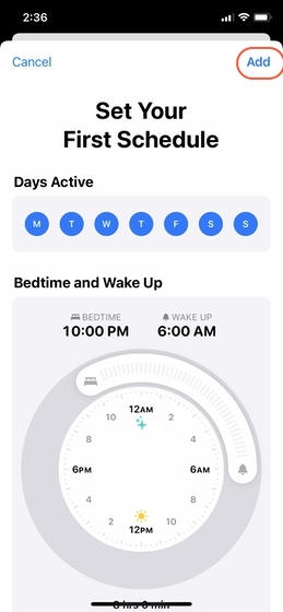 Configure el seguimiento del sueño en su iPhone 5
