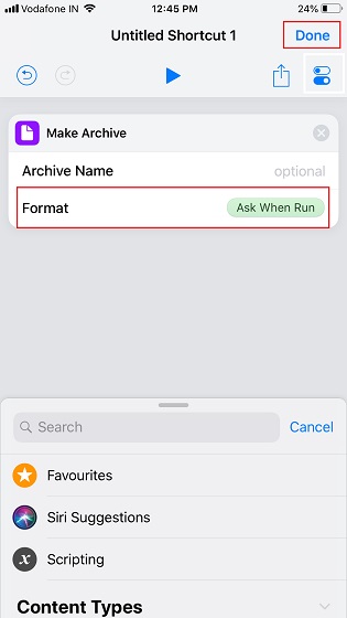 Para iOS 12 e outros formatos de arquivo 3 Compacte e extraia arquivos ZIP no iPhone e iPad