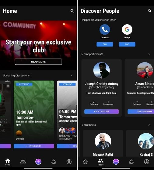 Las mejores aplicaciones como Clubhouse para Android e iOS (2021) leher