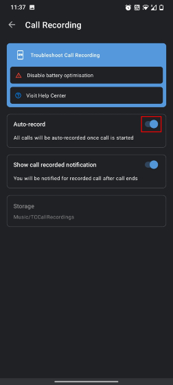 Gravar chamadas Android 