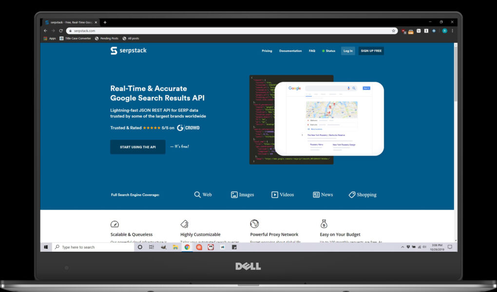 Serpstack: la API de resultados de búsqueda de Google precisos y en tiempo real