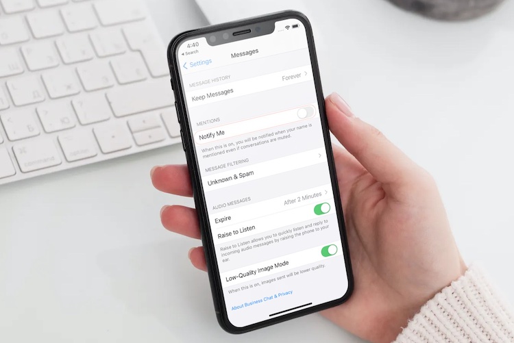 Cómo deshabilitar la notificación de menciones de iMessage en iPhone