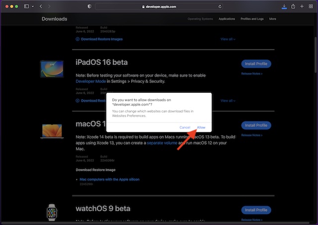 Cómo descargar e instalar macOS 13 Ventura Developer Beta en Mac