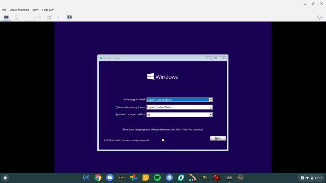 execute o Windows 10 no Chromebook 1