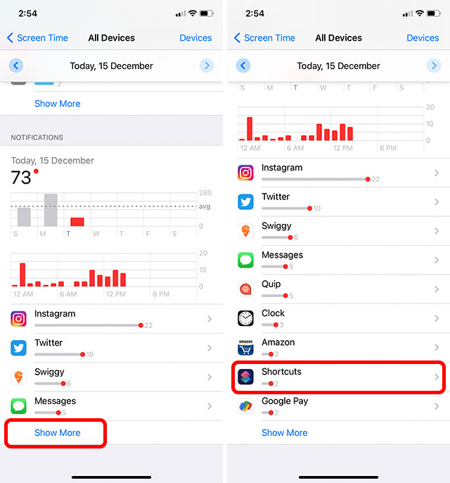 Deaktivieren Sie Benachrichtigungen für Siri Shortcuts iPhone Schritt 4