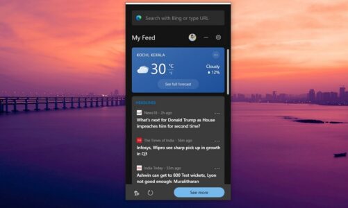 Cómo obtener el widget de noticias y clima en Microsoft Edge