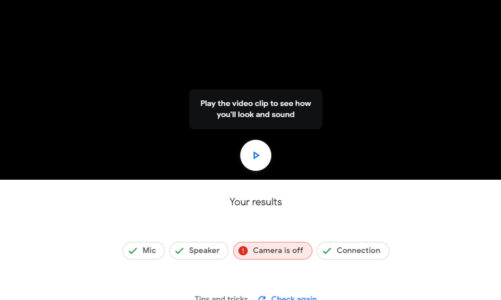 Cómo verificar la calidad del video antes de unirse a una llamada de Google Meet
