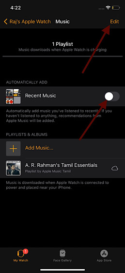 Desactiva la sincronización automática de Apple Music