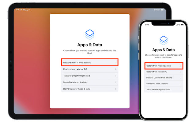 Restaura tu iPhone o iPad desde la copia de seguridad de iCloud