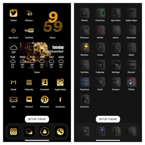 Messing-App-Icon-Wechsler für iPhone und iPad 