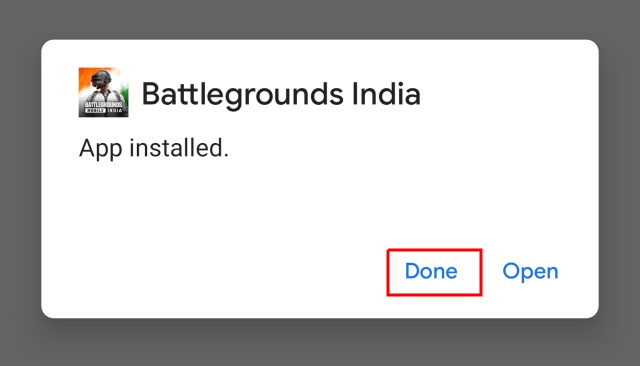 no abras battleground mobile india después de la instalación