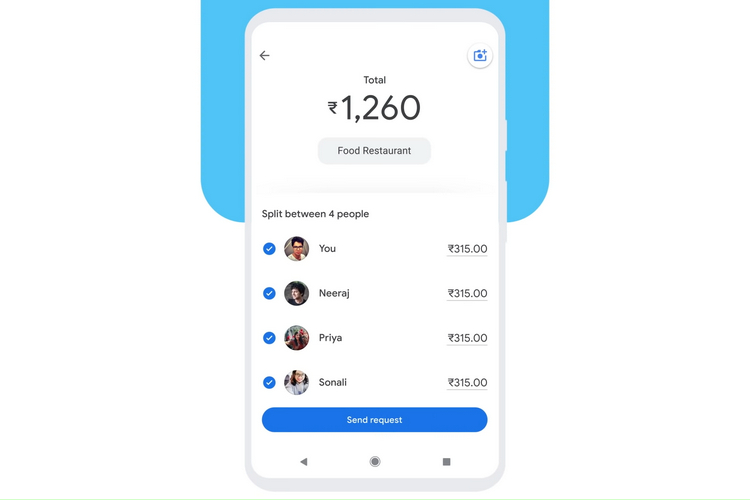 Cómo dividir facturas en Google Pay
