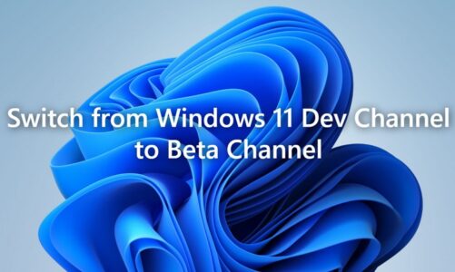 How to Switch from Windows 11 Dev Channel to Beta Channel Without Losing Data