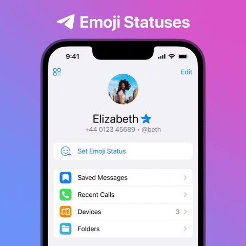 Telegramm-Emoji-Status