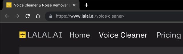 Como usar o limpador de voz LALAL.AI