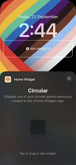 Home-Widget Sperrbildschirm-Widget Homekit