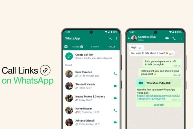whatsapp call links introduced