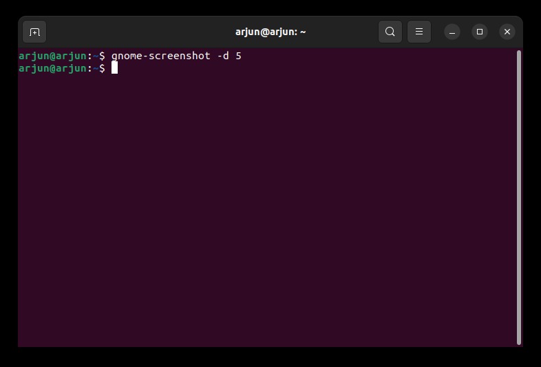 Tomar capturas de pantalla en Ubuntu usando la terminal