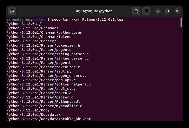 Construir Python en Ubuntu desde el código fuente 
