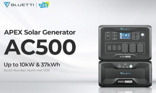 Generador solar BLUETTI AC500 galardonado con el premio a la innovación CES 2023
