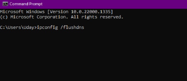 Comando Flush DNS - Como corrigir o código de erro Roblox 610