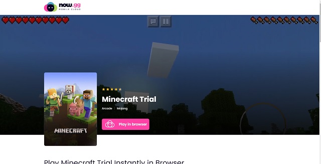 Trilha NowGG Minecraft