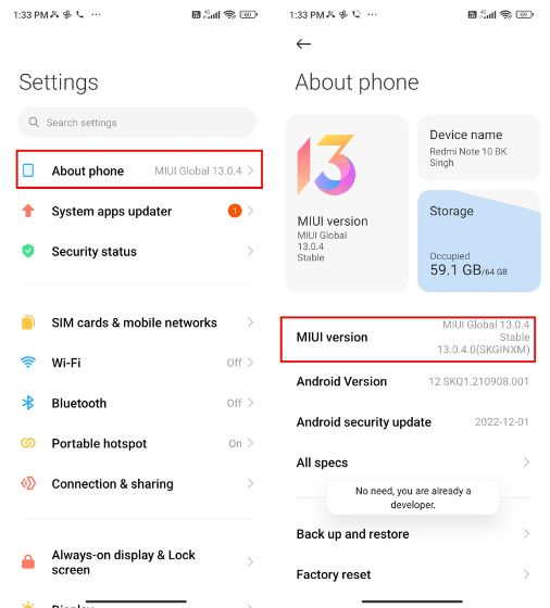 Etapas adicionais para corrigir problemas de notificação em telefones Xiaomi, Redmi e POCO