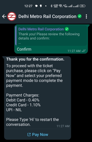 Agora reserve bilhetes do metrô de Delhi no WhatsApp;  Veja como!