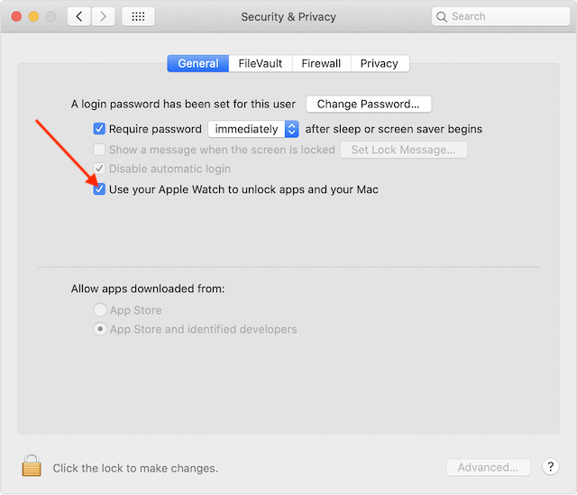 Use seu Apple Watch para desbloquear apps e seu Mac