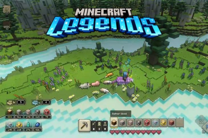 Gameplay de Minecraft Legends revelado con nuevos mobs, armas y más